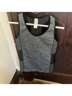 New Mix Top Womens One Size Tank DARK Gray Work out B36